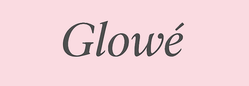 Glowe logo on the background main color